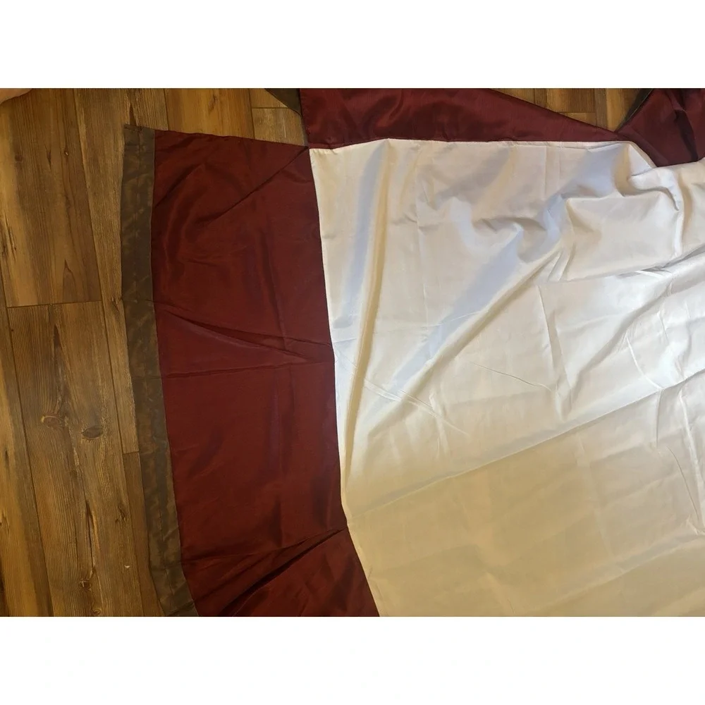 Chris Madden Full Bed Skirt Dust Ruffle Split Corner 15